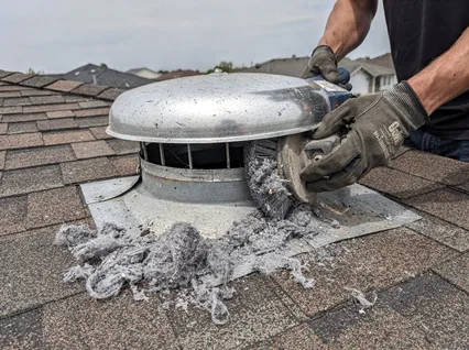 Cleaning Dryer Vent On Roof in Laguna Woods